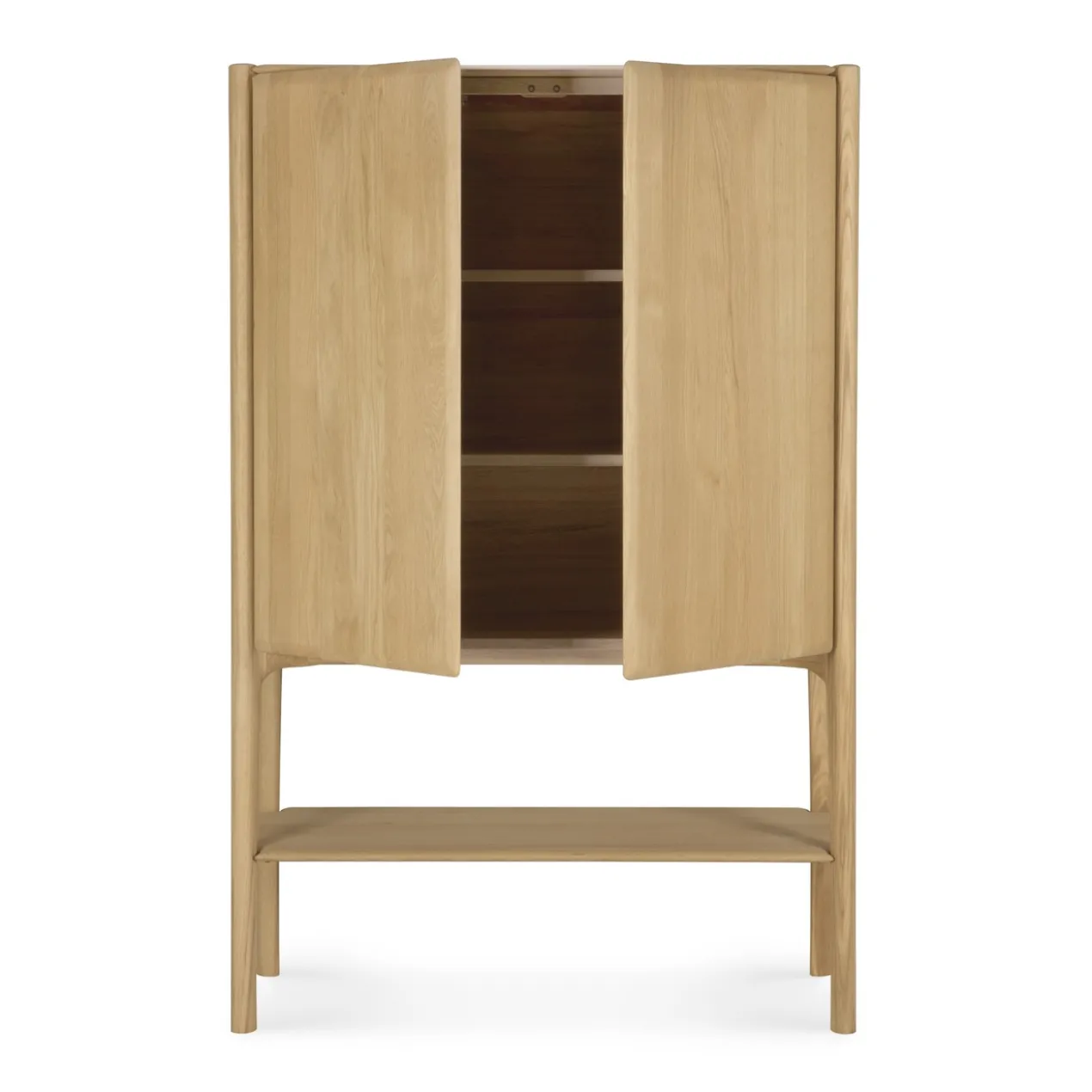 Wandkast PI - eiken geolied - 110x45x170