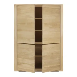 Wandkast Shadow - eiken geolied - 115x45x160