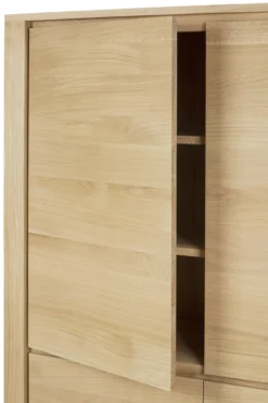 Wandkast Shadow - eiken geolied - 115x45x160