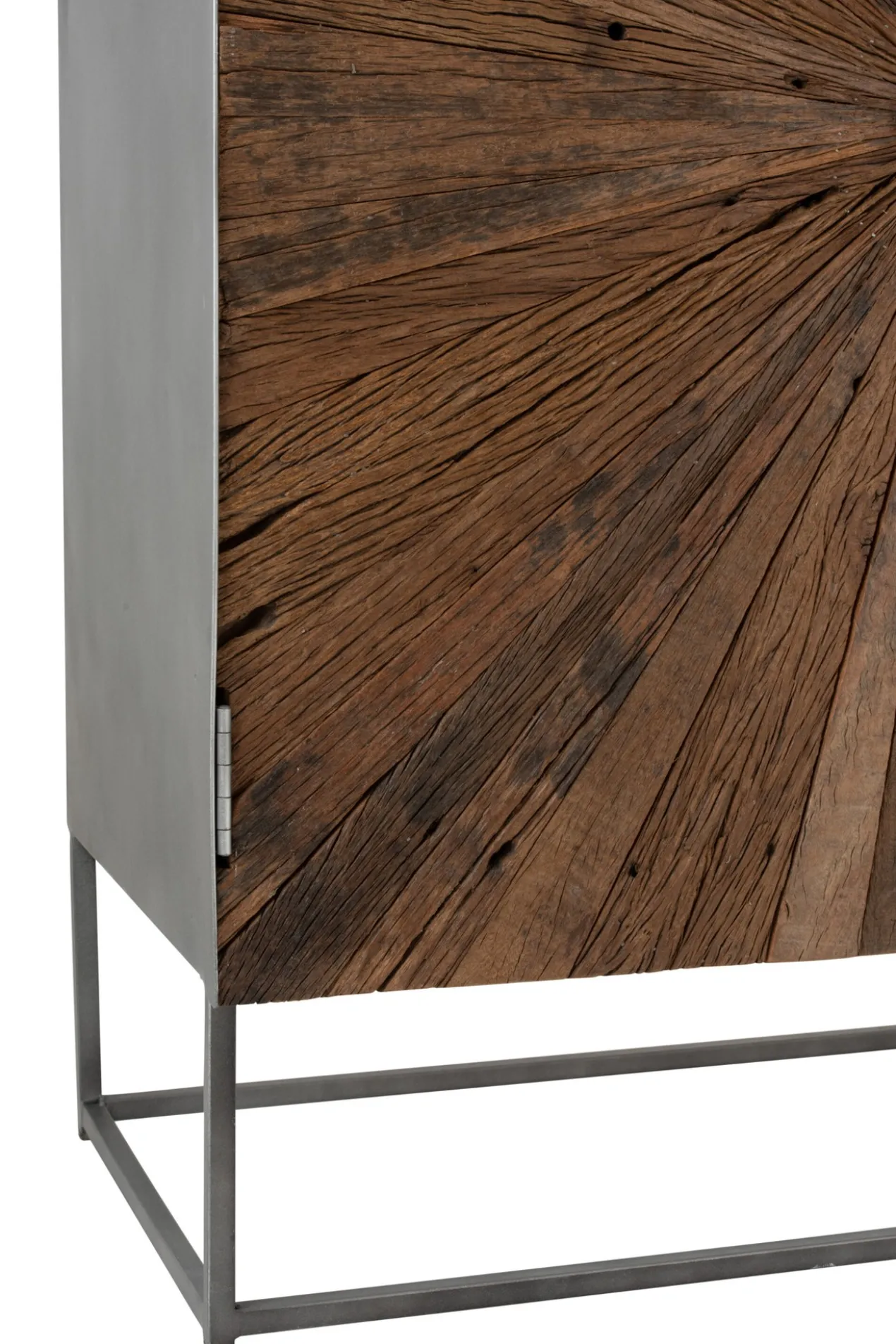 Wandkast Shanil 2 deuren bruin/grijs