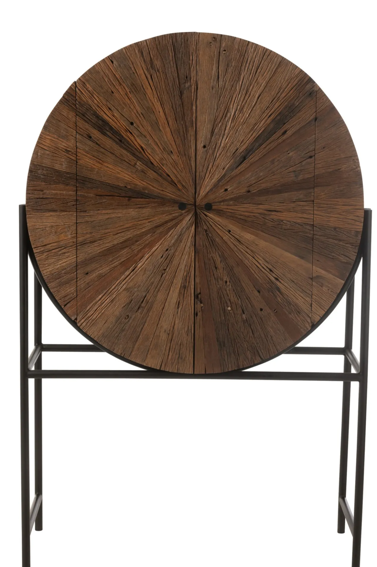 Wandkast Shanil Rond bruin/zwart