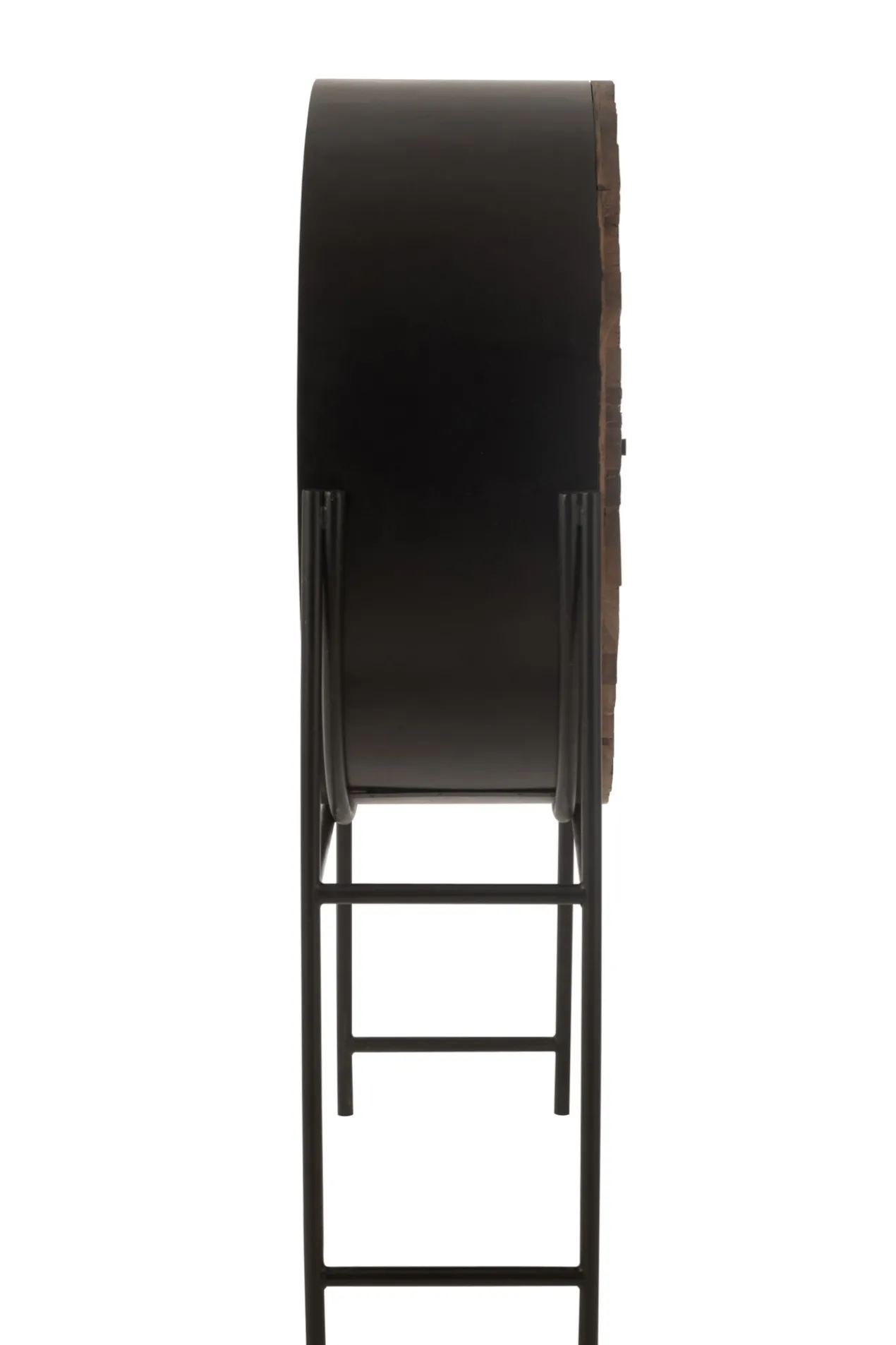 Wandkast Shanil Rond bruin/zwart
