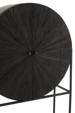 Wandkast Shanil Rond zwart