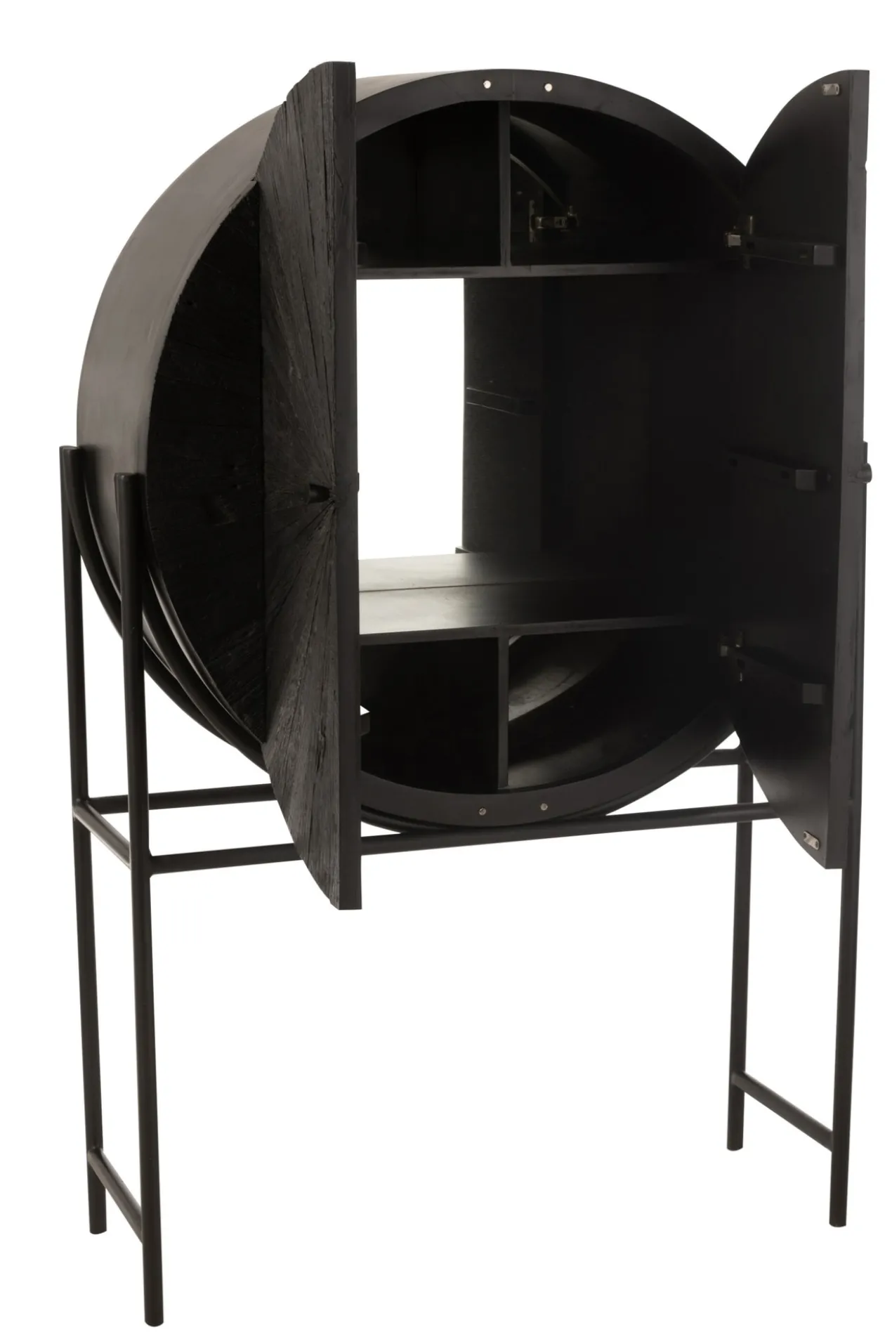 Wandkast Shanil Rond zwart