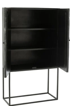 Wandkast Shanil zwart