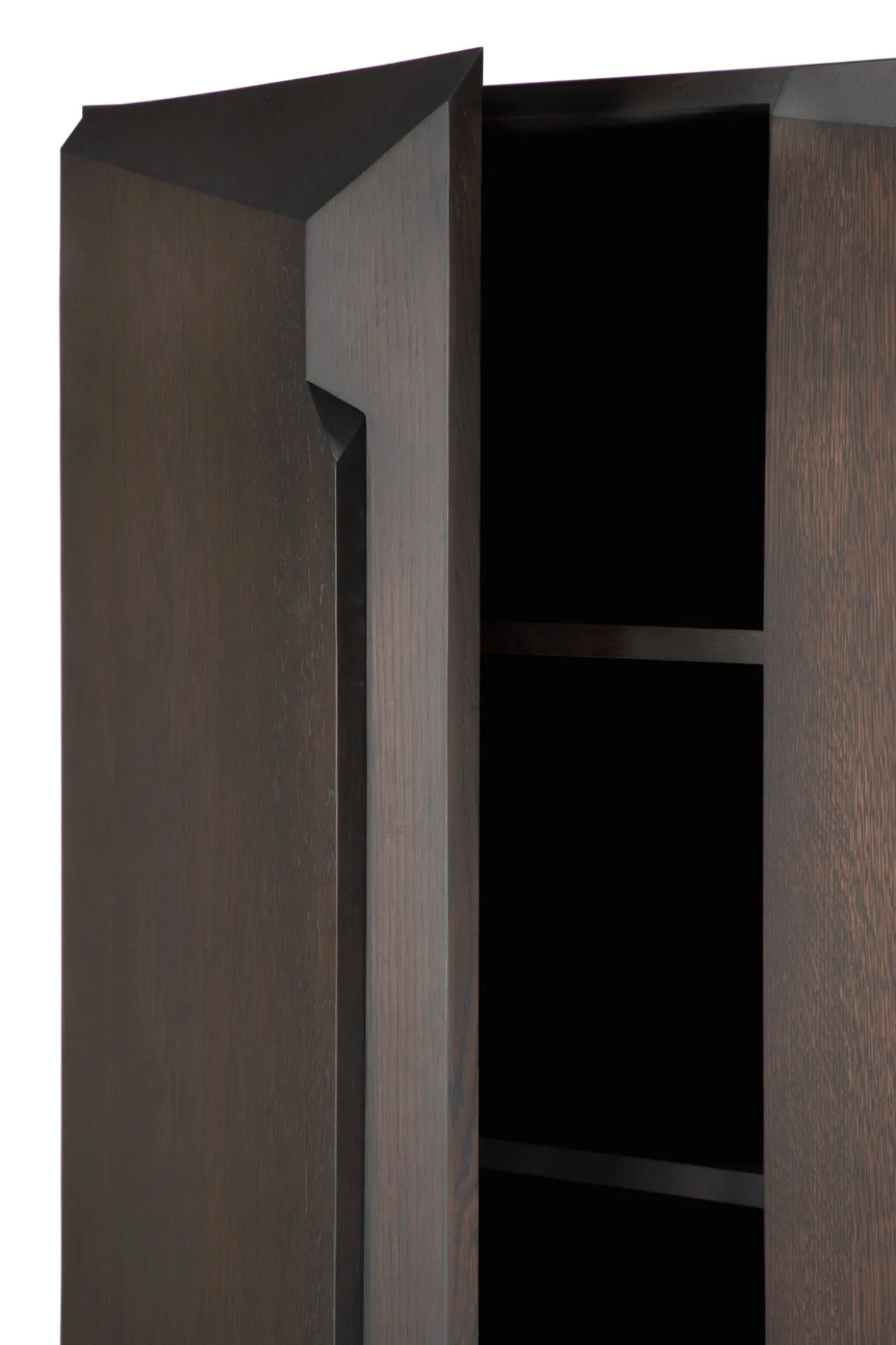 Wandkast Stairs - bruin eikenhout - 100x46x150