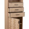 Wandkast Zigzag hout/metaal Naturel