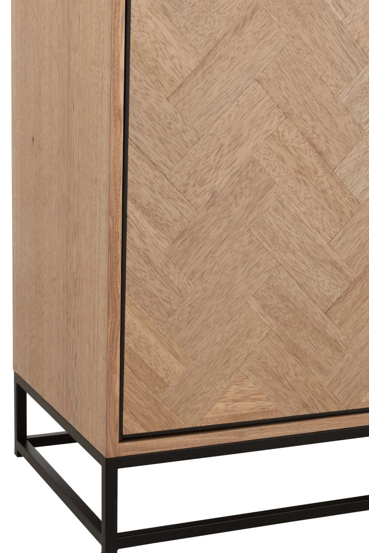 Wandkast Zigzag hout/metaal Naturel