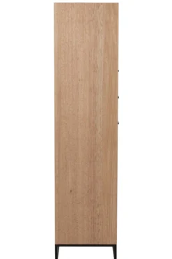 Wandkast Zigzag hout/metaal Naturel