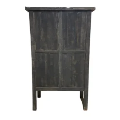 Wandkast zwart/beige