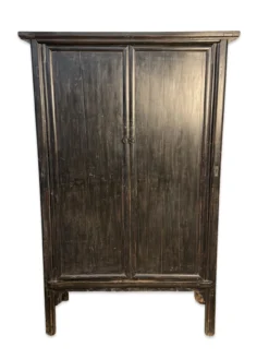 Wandkast zwart 2 deurs Kast 2Dr zwart/f uniek