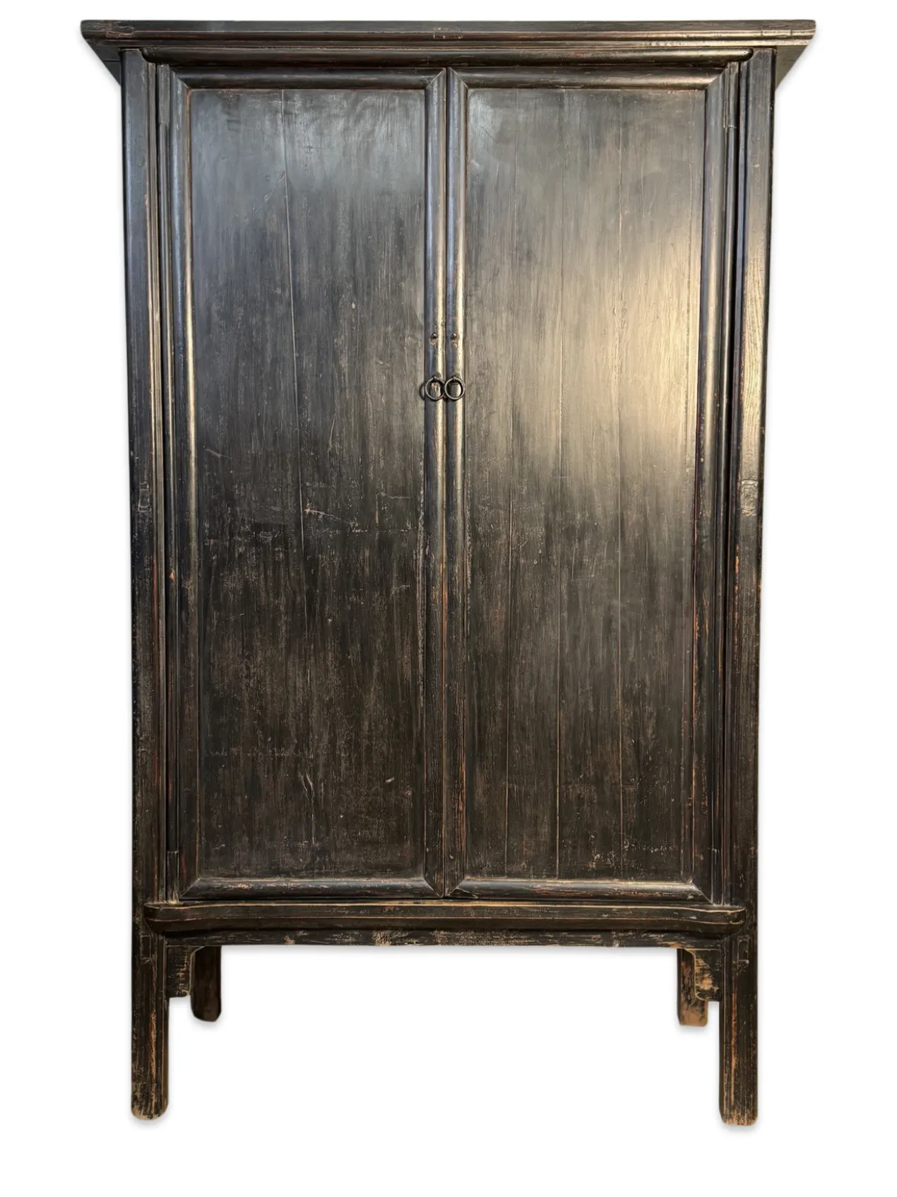 Wandkast zwart 2 deurs Kast 2Dr zwart/f uniek
