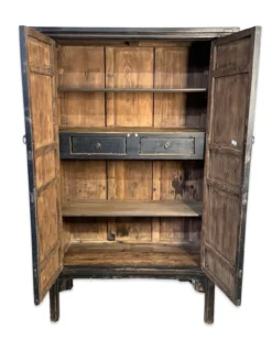 Wandkast zwart 2 deurs Kast 2Dr zwart/f uniek