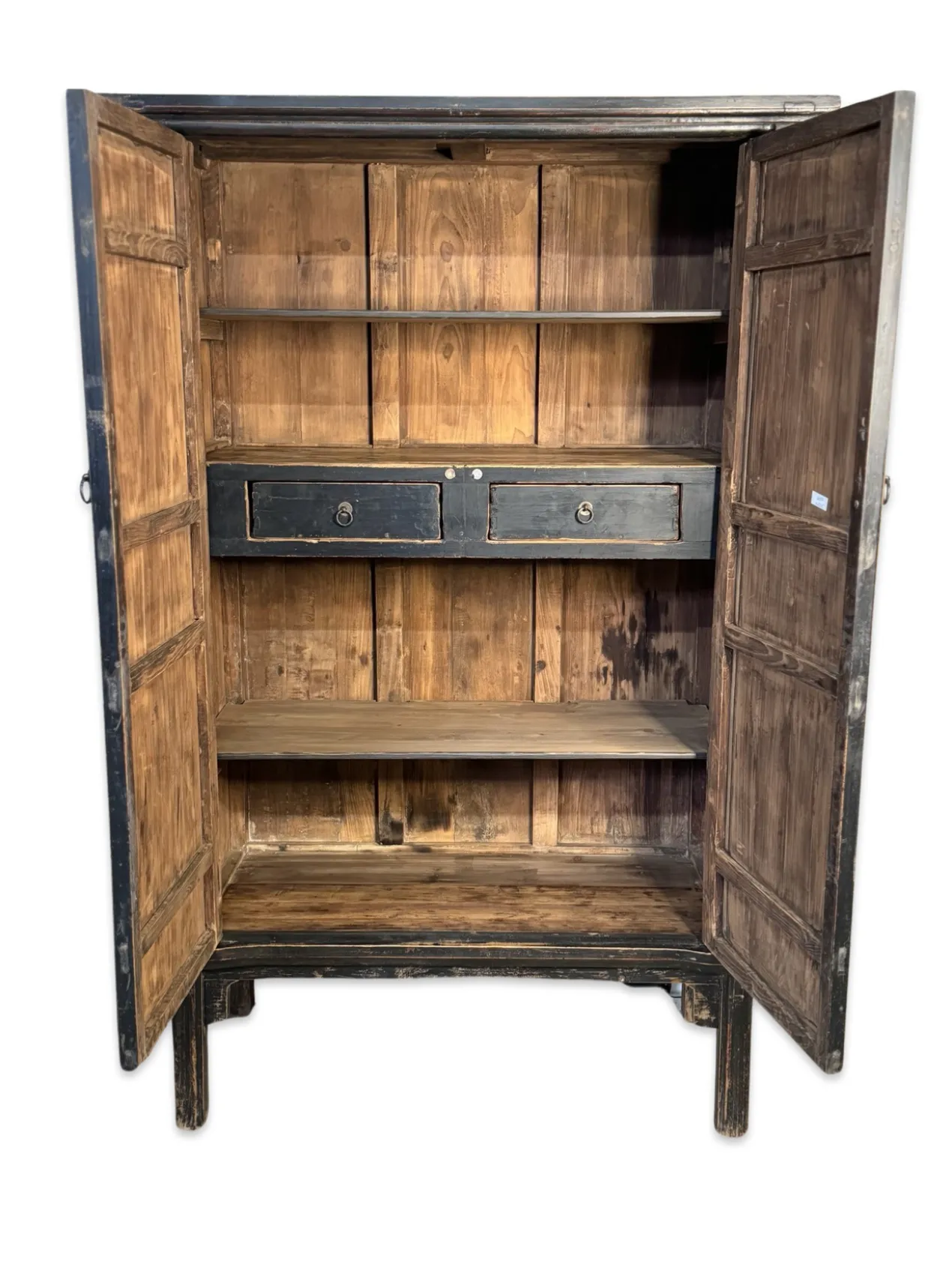 Wandkast zwart 2 deurs Kast 2Dr zwart/f uniek