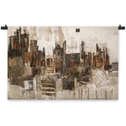 Wandkleed Abstracte schilderkunst 150 x 100 cm