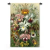 Wandkleed Illustratie van exotische bloemen 150 x 100 cm