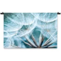 Wandkleed Paardenbloemen van dichtbij 150 x 100 cm