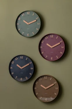 Wandklok Amena Bordeaux