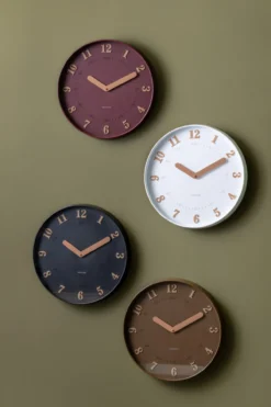 Wandklok Amena Wit