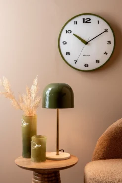 Wandklok Brisk Dome - Klassiek blauw