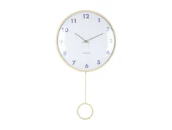 Wandklok Cheeky Dome - Zachtgeel