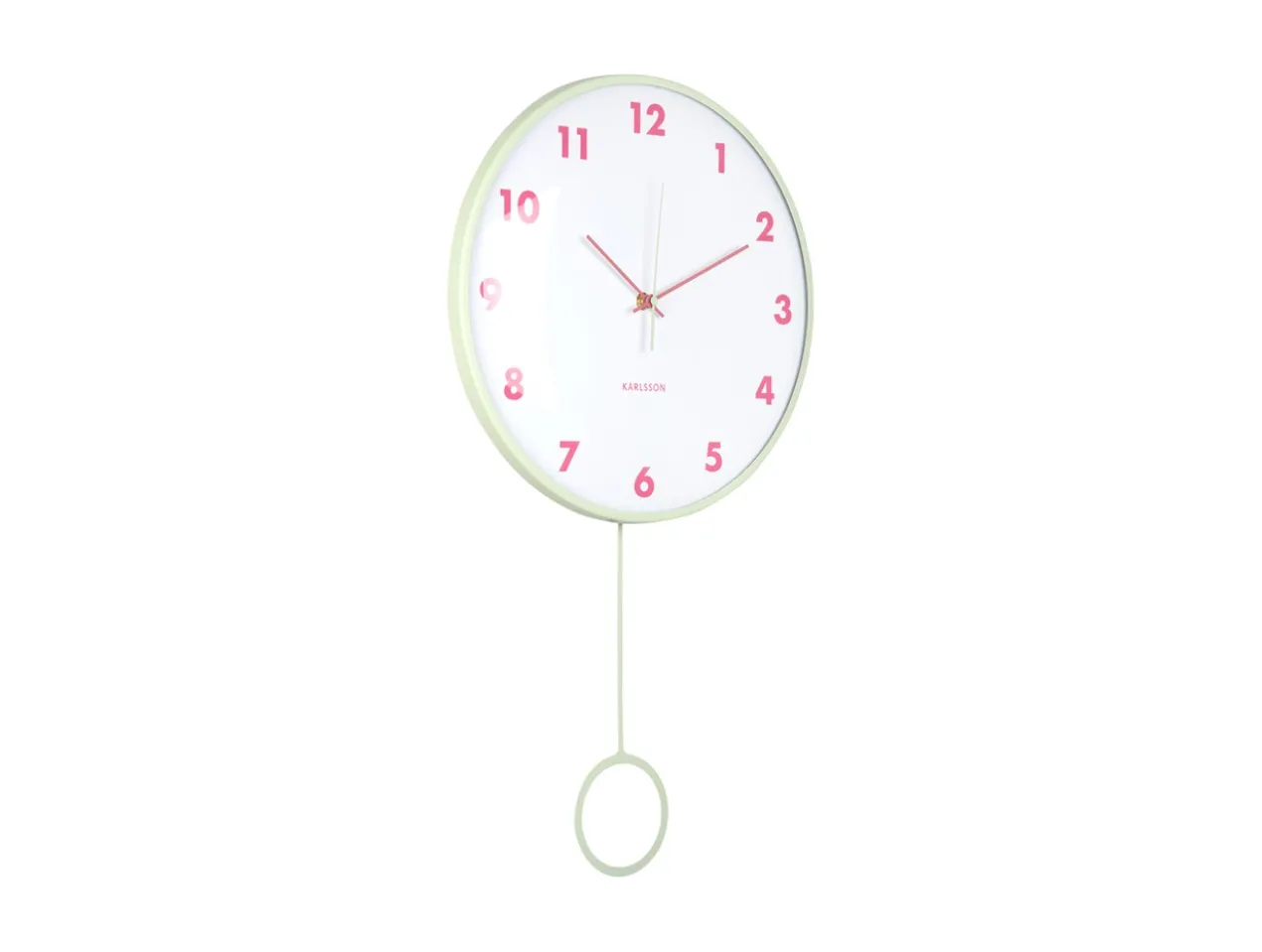 Wandklok Cheeky Dome - Zachtgroen