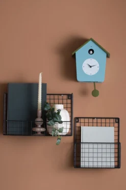 Wandklok Cuckoo Light - Mistigblauw & Legergroen