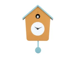 Wandklok Cuckoo Light - Okergeel & mistigblauw