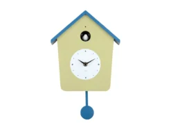 Wandklok Cuckoo Light - Theegroen & Klassiek blauw