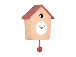 Wandklok Cuckoo Light - Zachtbruin & rode oker