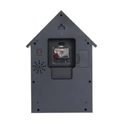 Wandklok Dog House Retro groen