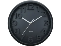 Wandklok Elevated Classic Numbers - Zwart