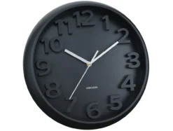 Wandklok Elevated Classic Numbers - Zwart