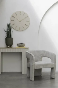 Wandklok Esmerado L gebroken wit