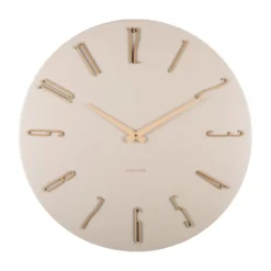 Wandklok Esmerado L gebroken wit
