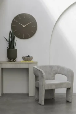 Wandklok Esmerado L mokkabruin