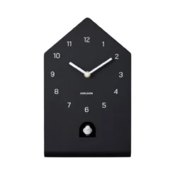Wandklok Fino Cuckoo black