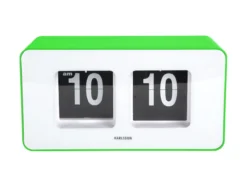Wandklok Funky Flip - Heldergroen