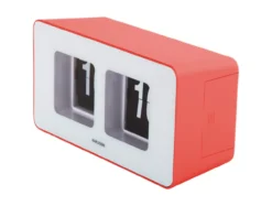 Wandklok Funky Flip - Scarlet rood