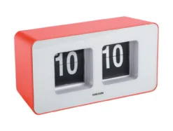Wandklok Funky Flip - Scarlet rood