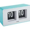 Wandklok Funky Flip - Turquoise blauw