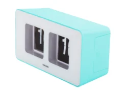 Wandklok Funky Flip - Turquoise blauw