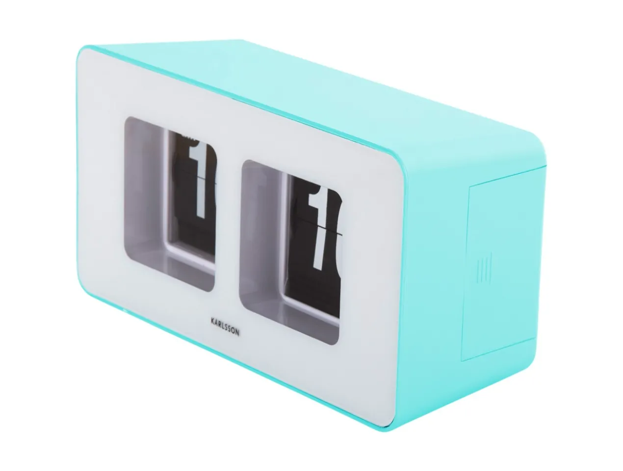 Wandklok Funky Flip - Turquoise blauw