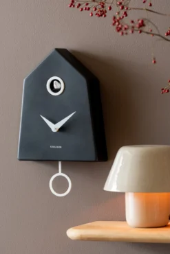 Wandklok Grafico Cuckoo black