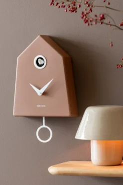 Wandklok Grafico Cuckoo mocha brown