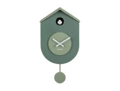 Wandklok Grato Cuckoo - Junglegroen & jadegroen