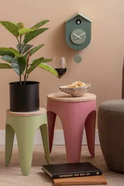 Wandklok Grato Cuckoo - Paars