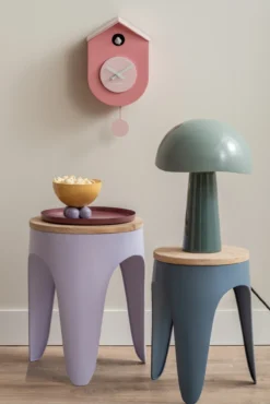 Wandklok Grato Cuckoo - Roze