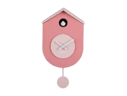 Wandklok Grato Cuckoo - Roze