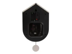 Wandklok Grato Cuckoo - Zwart & warmgrijs